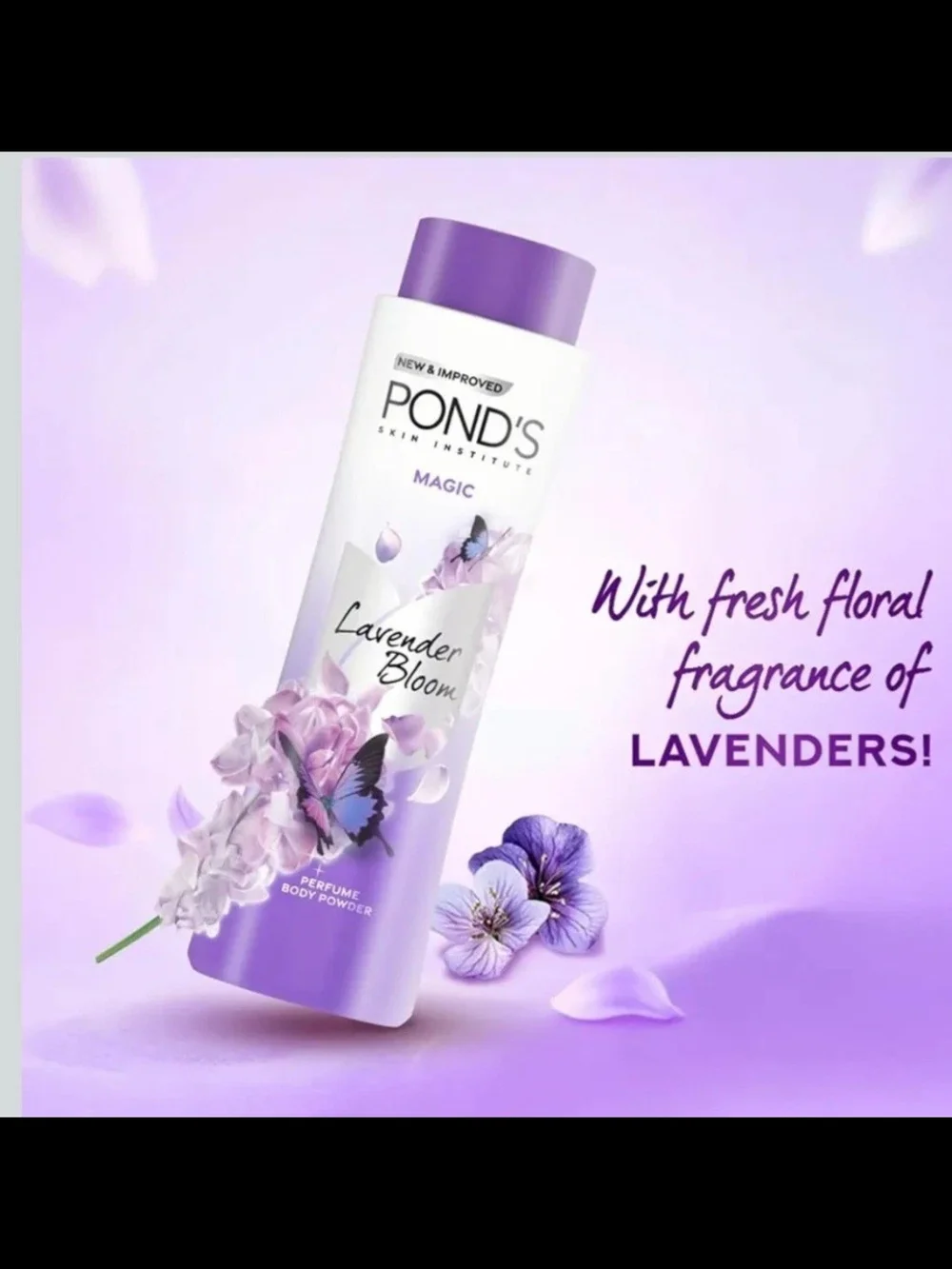 Pond's Magic Lavender Bloom Perfume Body Powder - White (300g)